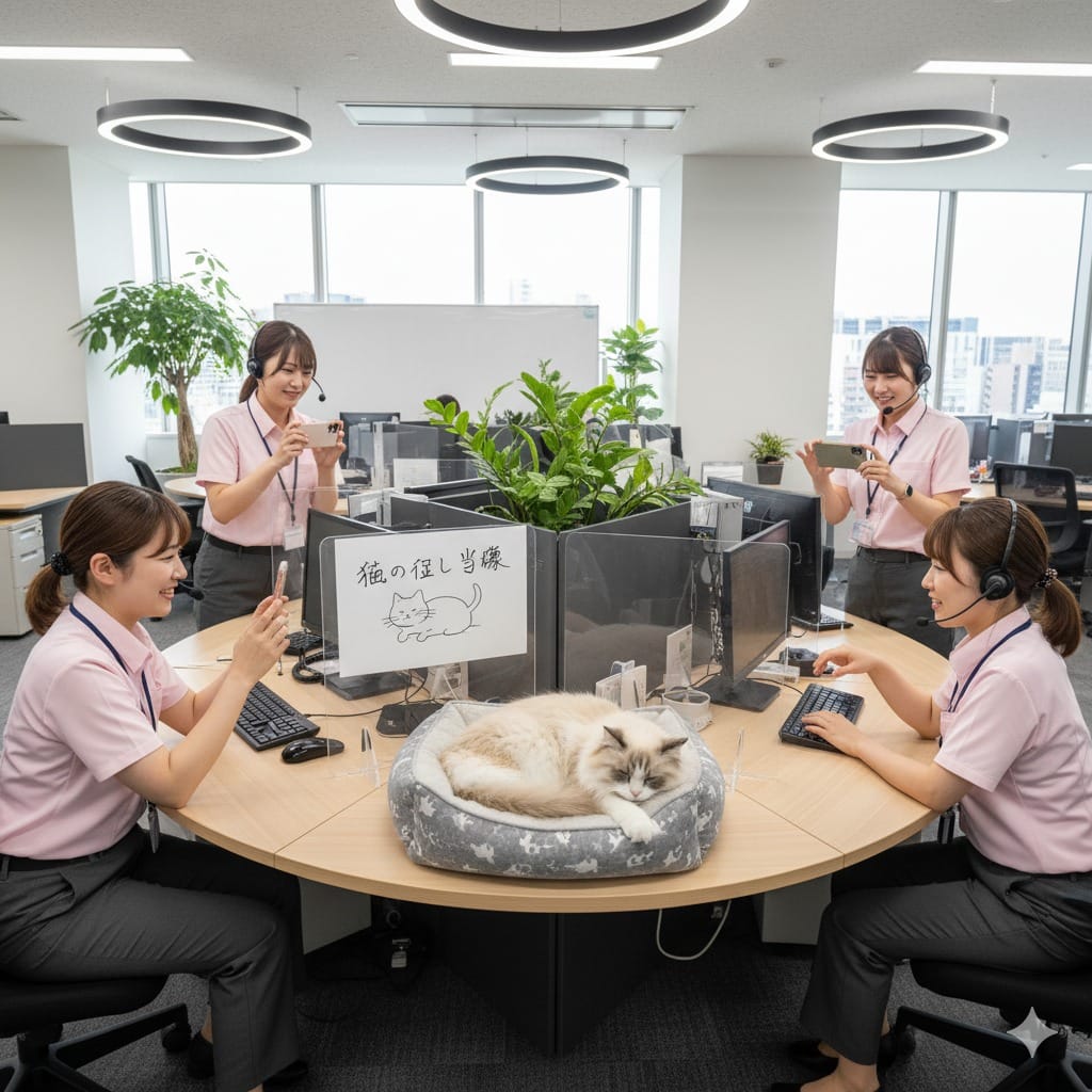 コールセンターと猫の意外な関係とは？猫とリラックス効果と働きやすさの秘密