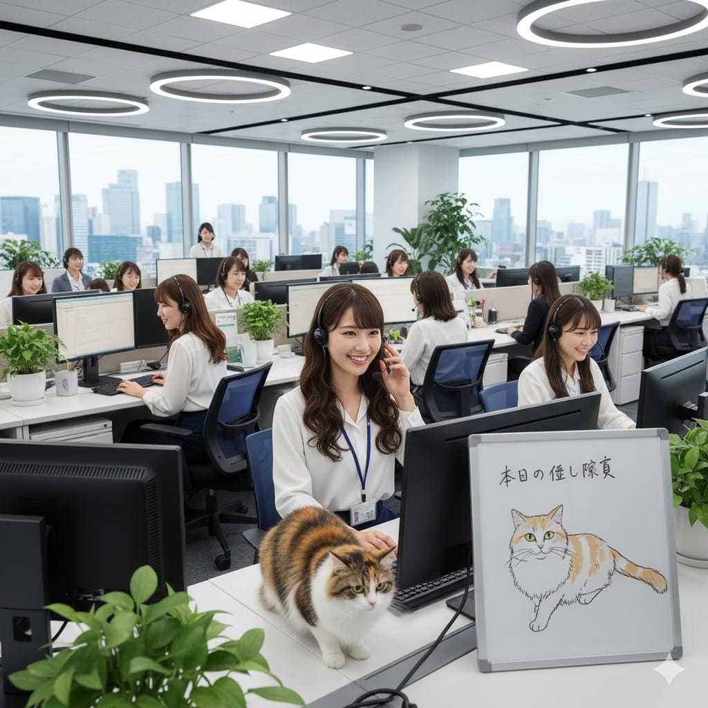 コールセンターと猫の意外な関係とは？猫とリラックス効果と働きやすさの秘密