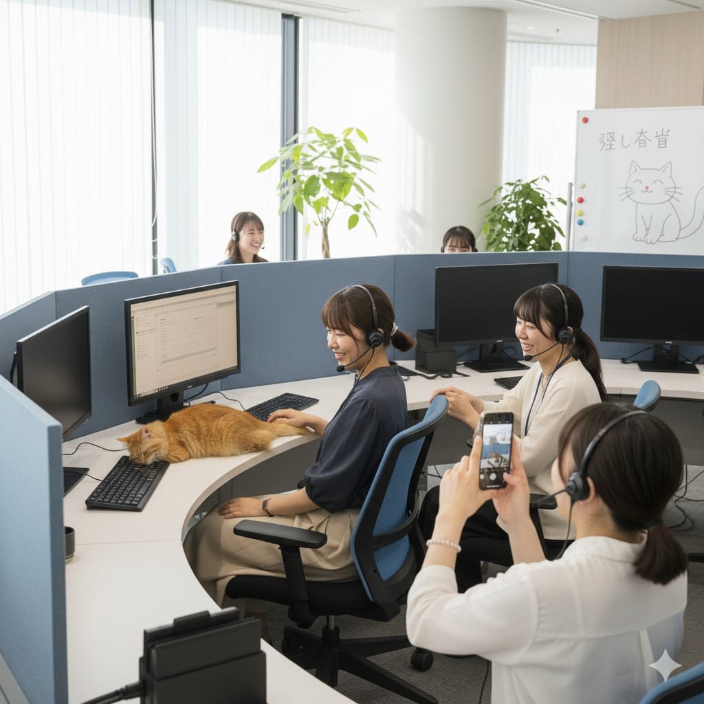 コールセンターと猫の意外な関係とは？猫とリラックス効果と働きやすさの秘密