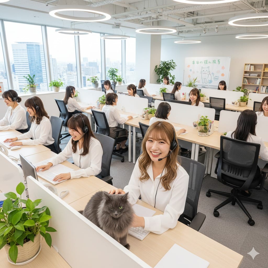コールセンターと猫の意外な関係とは？猫とリラックス効果と働きやすさの秘密