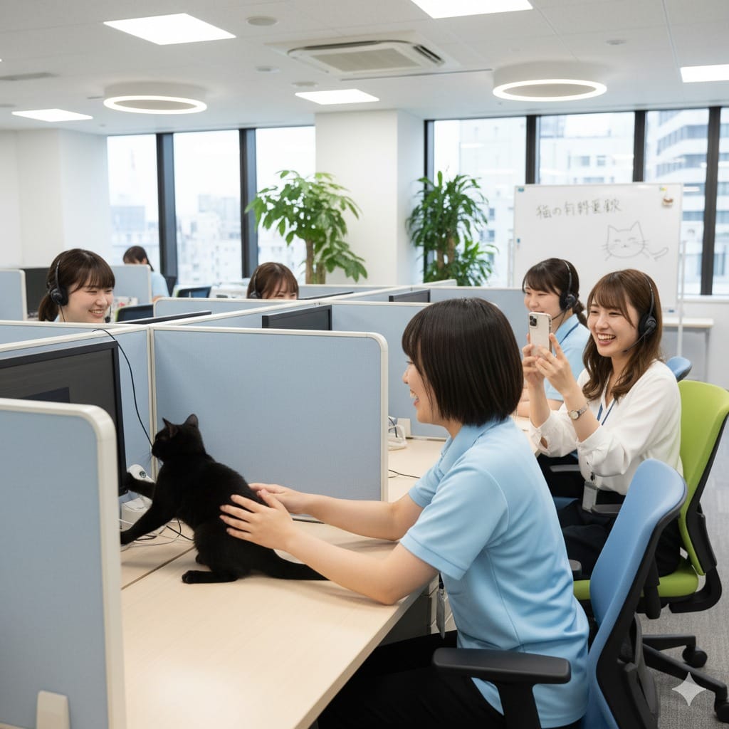 コールセンターと猫の意外な関係とは？猫とリラックス効果と働きやすさの秘密